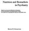 Nutrition and Biomarkers in Psychiatry