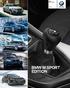 BMW M Sport Edition. BMW maakt rijden geweldig. Prijslijst maart 2015 BMW M SPORT EDITION