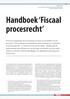 Handboek Fiscaal procesrecht