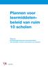 Plannen voor. 10 scholen. Bijlage bij: Eindrapportage Programma Leermiddelenbeleid Het leermiddel, de docent, zijn leerling en hun toekomst