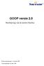 GOOP versie 2.0. Beschrijving van de nieuwe functies. Simar automatisering b.v., December 2009