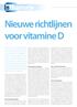 Nieuwe richtlijnen voor vitamine D