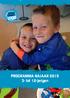 PROGRAMMA NAJAAR 2015 3- tot 12-jarigen