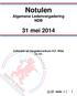 Notulen Algemene Ledenvergadering NDB 31 mei 2014 Cultureel- en Vergadercentrum H.F. Witte