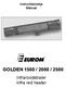 Instructieboekje Manual GOLDEN 1500 / 2000 / 2500. Infraroodstraler Infra red heater