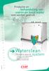 Waterclean Beschermt tegen de risico's van legionella, pseudomonas en andere bacteriën. system. behandeling van warm en koud water.