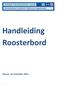 Handleiding Roosterbord