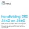 handleiding XRS 5440 en 5660