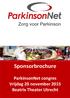 Sponsorbrochure ParkinsonNet congres Vrijdag 20 november 2015 Beatrix Theater Utrecht