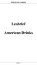 Lesbrief. American Drinks