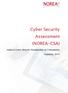 Cyber Security Assessment (NOREA-CSA) Analyse Cyber Security Standaarden en Frameworks