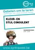 Voltijdse dagopleidingen. Opleidingen voor ondernemende mensen KLEUR- EN STIJL CONSULENT PERSONENVERZORGING 2015-2016. www.syntrawest.