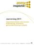 Jaarverslag 2011 Inspectieactiviteiten in de sectoren kinderopvang, preventieve gezinsondersteuning en adoptie.