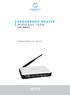 BROADBAND ROUTER WIRELESS 150N 150 MBPS HANDLEIDING NI-707517