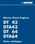 Marine Diesel Engines DT 43 DTA43 DT 64 DTA64. Parts catalogue