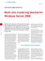 Multi-site clustering beschermt Windows Server 2008