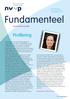 Fundamenteel. Profilering. Woord van de voorzitter. NVvP-Nieuwsbrief ISSN nummer 1568-4237 nr. 85, september 2014