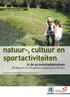 natuur-, cultuur en sportactiviteiten