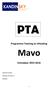 PTA Programma Toetsing en Afsluiting Mavo Schooljaar 2015-2016