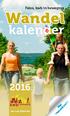 Falos, kwb in beweging. Wandel. kalender. stempelkaart! Met. zie ook falos.be