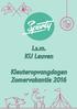 i.s.m. KU Leuven Kleuteropvangdagen Zomervakantie 2016