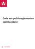 Code van politiereglementen (politiecodex)