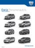 Dacia Personenauto s. Shockingly affordable PRIJSLIJST 15 JANUARI 2016 GROUPE RENAULT