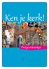 Ken je kerk! Projectboekje. Naam: Klas: Verwerking