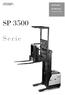 Specificaties. SP 3500 Serie. Orderverzameltruck SP 3500. Serie