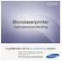 Monolaserprinter Gebruikershandleiding
