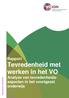 Rapport. Tevredenheid met. werken in het VO. Analyse van tevredenheidsaspecten. Veilig, gezond & vitaal werken. onderwijs