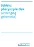 Schisis: pharynxplastiek (verlenging gehemelte)
