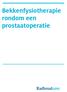 Bekkenfysiotherapie rondom een prostaatoperatie