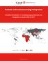 Evaluatie tuberculosescreening immigranten Resultaten binnenkomst- en vervolgscreening op tuberculose van immigranten in de jaren 2005 t/m 2010