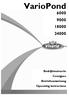 VarioPond. Bedrijfsinstructie Consignes Betriebsanweisung Operating instructions