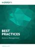Best Practices. Systems Management. kaspersky.com/nl