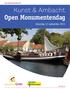 Open Monumentendag 2015. Kunst & Ambacht. Open Monumentendag. Zaterdag 12 september 2015. www.goes.nl