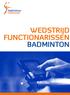 WEDSTRIJD FUNCTIONARISSEN BADMINTON