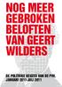 Nog meer gebroken beloften van Geert Wilders