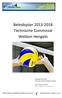 Beleidsplan 2013-2018. Beleidsplan 2013-2018. Technische Commissie Webton Hengelo