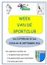 WEEK VAN DE SPORTCLUB