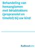 Behandeling van hemangiomen met bètablokkers (propranolol en timolol) bij uw kind