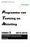 Programma van Toetsing en Afsluiting