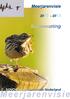 Meerjarenvisie 2010-2013. Samenvatting. SOVON Vogelonderzoek Nederland. Meerjarenvisie