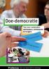 Doe-democratie. Tips voor raadsleden, wethouders, ambtenaren en burgers