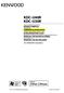 KDC-U40R KDC-U30R MODE D EMPLOI GEBRUIKSAANWIJZING ISTRUZIONI PER L USO MANUAL DE INSTRUCCIONES MANUAL DE INSTRUÇÕES AMPLI-TUNER LECTEUR DE CD