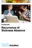 Proefschrift. Recurrence of Sickness Absence