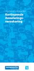 Algemene voorwaarden. Kortlopende Annuleringsverzekering