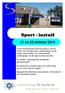 Sport - instuif. 21 en 23 oktober 2014