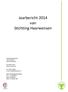 Jaarbericht 2014 van Stichting Haarwensen